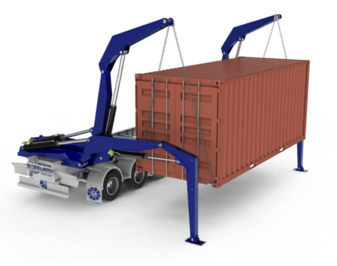 Side Loader Remote Radio remote controlled container side-lifter.